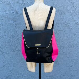 Juicy Couture Faux Leather y2k backpack Neon Pink